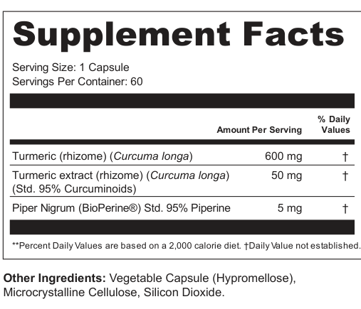 Supplement Facts for Golden Fold